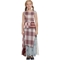 Kids  Satin Sleeveless Maxi Dress 