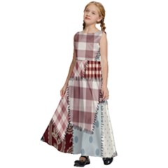 Kids  Satin Sleeveless Maxi Dress 