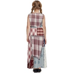 Kids  Satin Sleeveless Maxi Dress 