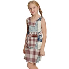 Kids  Sleeveless Tiered Mini Dress 