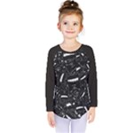 Cryptic Creature Pattern  Kids  Long Sleeve T-Shirt