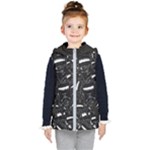 Cryptic Creature Pattern  Kids  Hooded Puffer Vest