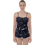 Cryptic Creature Pattern  Babydoll Tankini Top