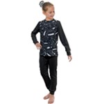 Cryptic Creature Pattern  Kids  Long Sleeve Set 