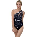 Cryptic Creature Pattern  To One Side Swimsuit