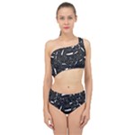 Cryptic Creature Pattern  Spliced Up Two Piece Swimsuit