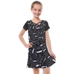 Cryptic Creature Pattern  Kids  Cross Web Dress