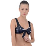 Cryptic Creature Pattern  Front Tie Bikini Top