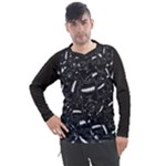 Cryptic Creature Pattern  Men s Pique Long Sleeve T-Shirt