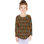 Blue Bloom Bouquet Kids  Long Sleeve T-Shirt