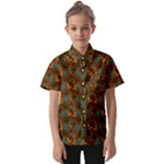 Blue Bloom Bouquet Kids  Short Sleeve Shirt