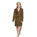 Kids  Long Sleeve Velvet Lounge Robe 