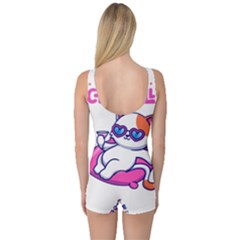 One Piece Boyleg Swimsuit 