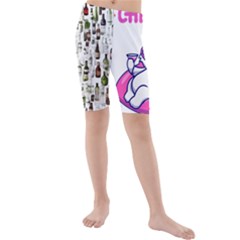 Kids  Mid Length Swim Shorts 