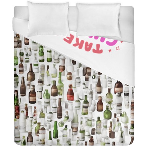 Bottle Chic Print Patterns Duvet Cover Double Side (California King Size) from ArtsNow.com