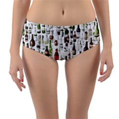 Reversible Mid-Waist Bikini Bottoms 