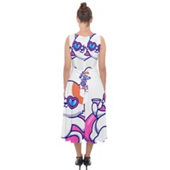 Midi Tie-Back Chiffon Dress 