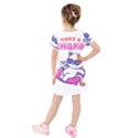 Kids  Short Sleeve Velvet Dress 