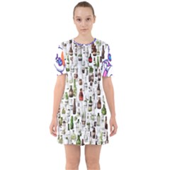 Sixties Short Sleeve Mini Dress 