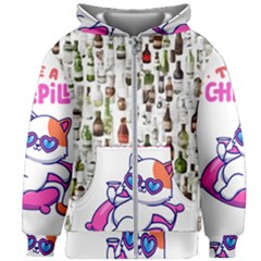 Kids  Zipper Hoodie Without Drawstring 