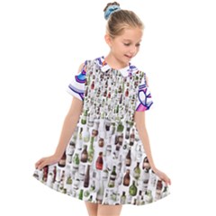 Kids  Short Sleeve Shirt Dress 