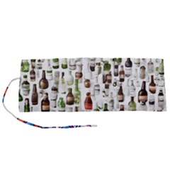 Bottle Chic Print Patterns Roll Up Canvas Pencil Holder (S) from ArtsNow.com