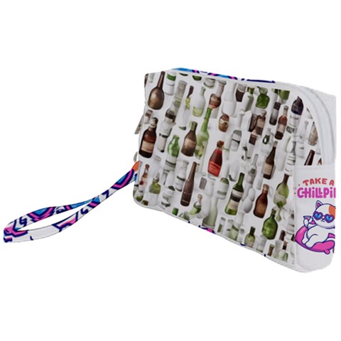 Bottle Chic Print Patterns Wristlet Pouch Bag (Small) from ArtsNow.com