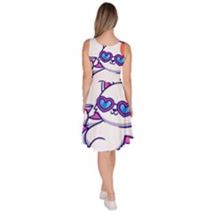 Knee Length Skater Dress With Pockets 