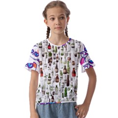 Kids  Cuff Sleeve Scrunch Bottom T-Shirt 