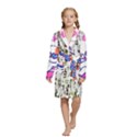 Kids  Long Sleeve Velvet Lounge Robe 