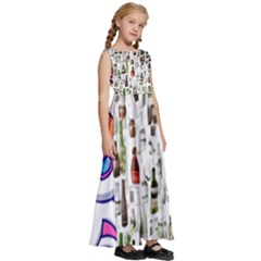 Kids  Satin Sleeveless Maxi Dress 