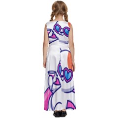 Kids  Satin Sleeveless Maxi Dress 