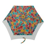 floral and leaves pattern Mini Folding Umbrellas