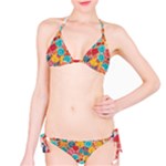 floral and leaves pattern Classic Bikini Set