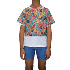 Kids  Short Sleeve Swimwear 