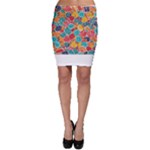 floral and leaves pattern Bodycon Skirt