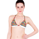 floral and leaves pattern Classic Bikini Top