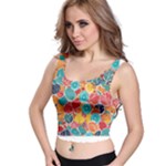 floral and leaves pattern Crop Top