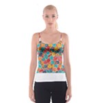 floral and leaves pattern Spaghetti Strap Top