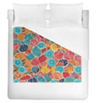 floral and leaves pattern Duvet Cover (Queen Size)