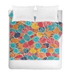 floral and leaves pattern Duvet Cover Double Side (Full/ Double Size)