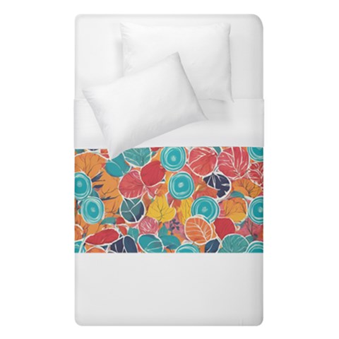 floral and leaves pattern Duvet Cover (Single Size) from ArtsNow.com