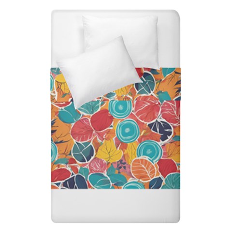 floral and leaves pattern Duvet Cover Double Side (Single Size) from ArtsNow.com