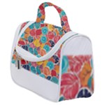 floral and leaves pattern Satchel Handbag