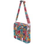 floral and leaves pattern Cross Body Office Bag