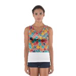 floral and leaves pattern Sport Tank Top 