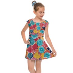 Kids  Cap Sleeve Dress 