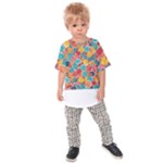 floral and leaves pattern Kids  Raglan T-Shirt