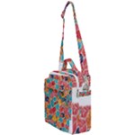 floral and leaves pattern Crossbody Day Bag