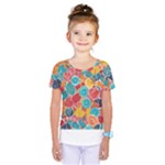 floral and leaves pattern Kids  One Piece T-Shirt